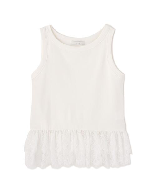 PROPORTION BODY DRESSING(プロポーションボディドレッシング)の「【中川紅葉さん着用】<a>レースペプラムタンク / 1216169502(Tシャツ/カットソー・レディース・ホワイト/グレー系その他/ネイビー・FREE)」の22枚目の写真