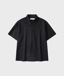 LEIRE（ルアール）の「サマー クロップ 半袖シャツ [ブラック]（シャツ/ブラウス）」