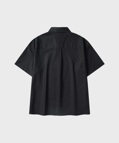 LEIRE（ルアール）の「サマー クロップ 半袖シャツ [ブラック]（シャツ/ブラウス・メンズ・その他・MEDIUM/LARGE/X-LARGE）」の5枚目の写真