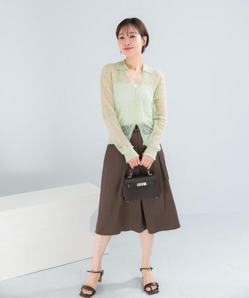 URBAN RESEARCH ROSSO WOMEN(アーバンリサーチ ロッソ)の「スラブサテンハーフパンツ(その他パンツ・レディース・ブラウン/ブラック・36/38)」の21枚目の写真