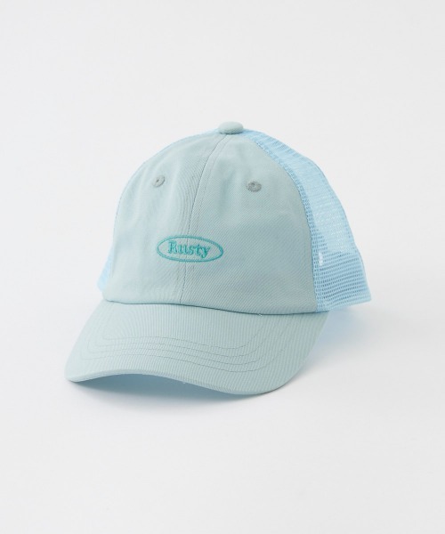 CUTTHROAT メッシュキャップ【水色】 セール】【RUSTY:ラスティー】キッズメッシュキャップ 通学 キャンプ
