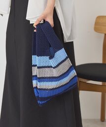 AMERICAN HOLIC | マルチボーダーニットバッグ(エコバッグ/サブバッグ)