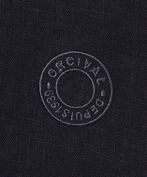 ORCIVAL(オーシバル)の「ORCIVAL | リネン 半袖セーラーシャツ WOMEN(シャツ/ブラウス・レディース・ネイビー/チャコール/オフホワイト・1)」の4枚目の写真