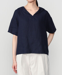 Bshop（ビショップ）の「ORCIVAL | リネン 半袖セーラーシャツ WOMEN（シャツ/ブラウス）」