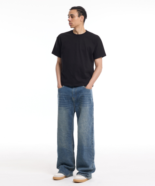 CREAM SODA LAB(クリームソーダラボ)の「男性スタンダードフィットクロップ半袖Tシャツブラック(Tシャツ/カットソー・メンズ・その他・LARGE/X-LARGE)」の2枚目の写真