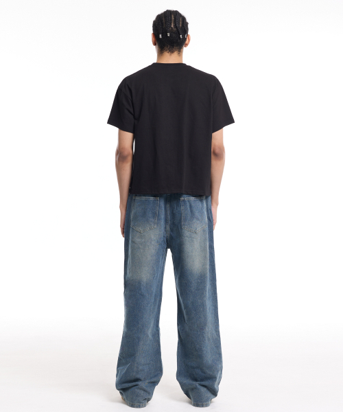 CREAM SODA LAB(クリームソーダラボ)の「男性スタンダードフィットクロップ半袖Tシャツブラック(Tシャツ/カットソー・メンズ・その他・LARGE/X-LARGE)」の6枚目の写真