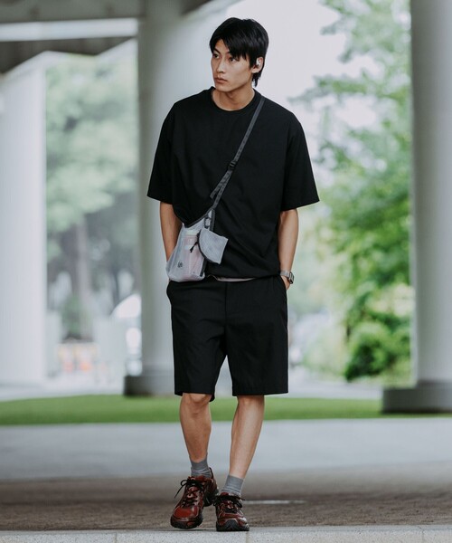 green label relaxing(グリーンレーベルリラクシング)の「Dot Air ワイド ユーティリティー ショート パンツ ショーツ -ストレッチ-(その他パンツ・メンズ・オリーブ/ブラック/グレー・XL/L/M/S)」の2枚目の写真