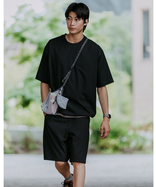 green label relaxing(グリーンレーベルリラクシング)の「Dot Air ワイド ユーティリティー ショート パンツ ショーツ -ストレッチ-(その他パンツ・メンズ・オリーブ/ブラック/グレー・XL/L/M/S)」の4枚目の写真