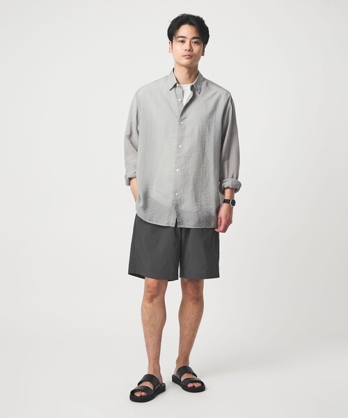 green label relaxing(グリーンレーベルリラクシング)の「Dot Air ワイド ユーティリティー ショート パンツ ショーツ -ストレッチ-(その他パンツ・メンズ・オリーブ/ブラック/グレー・XL/L/M/S)」の7枚目の写真