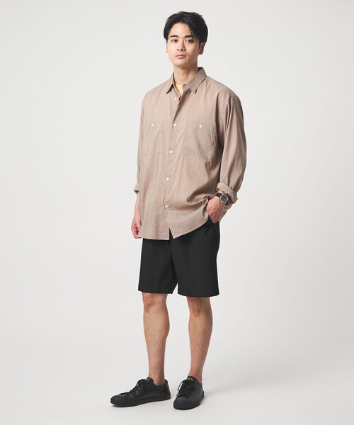 green label relaxing(グリーンレーベルリラクシング)の「Dot Air ワイド ユーティリティー ショート パンツ ショーツ -ストレッチ-(その他パンツ・メンズ・オリーブ/ブラック/グレー・XL/L/M/S)」の8枚目の写真