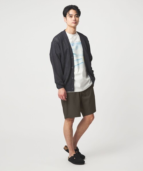 green label relaxing(グリーンレーベルリラクシング)の「Dot Air ワイド ユーティリティー ショート パンツ ショーツ -ストレッチ-(その他パンツ・メンズ・オリーブ/ブラック/グレー・XL/L/M/S)」の10枚目の写真
