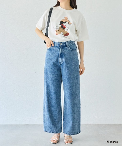 Disney(ディズニー)の「【Disney】別注 <ミッキー>ウエスタン バックプリントTシャツ(Tシャツ/カットソー・レディース・オフホワイト/ブラック・5L/4L/3L/LL/M)」の13枚目の写真