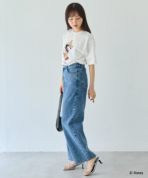 Disney(ディズニー)の「【Disney】別注 <ミッキー>ウエスタン バックプリントTシャツ(Tシャツ/カットソー・レディース・オフホワイト/ブラック・5L/4L/3L/LL/M)」の14枚目の写真