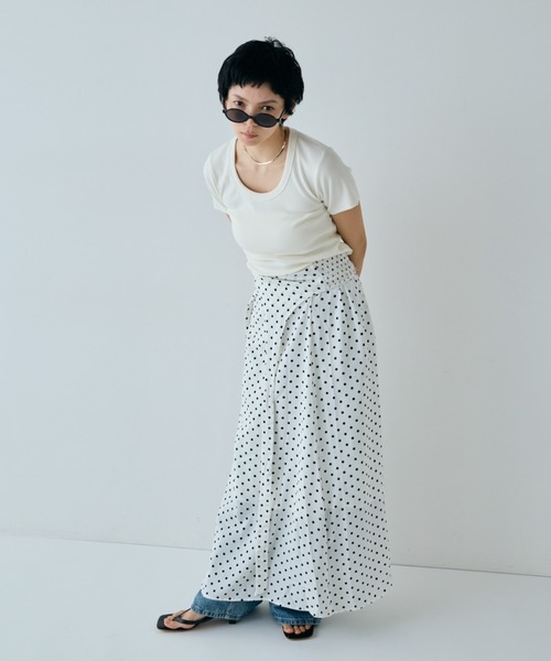 VION(ヴィオン)の「ミニマルフィットティー / Minimal Fit TEE(Tシャツ/カットソー・レディース・ピンク/ブラウン/ホワイト・FREE)」の9枚目の写真