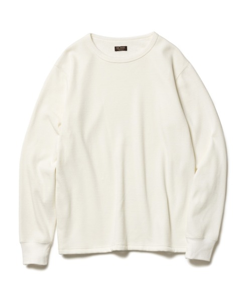 MR.OLIVE（ミスターオリーブ）の「HEAT THERMAL / INNER CREW NECK SHIRT /M263133（Tシャツ/カットソー・メンズ・オフホワイト/ブラック・LARGE/MEDIUM）」の12枚目の写真