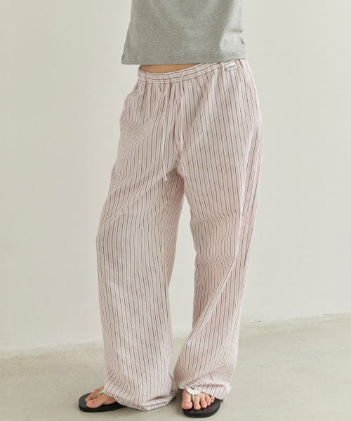 LEVAR(レバー)の「Light Washed Stripe Pants - Pink Stripe(その他パンツ・レディース・その他・FREE)」の1枚目の写真