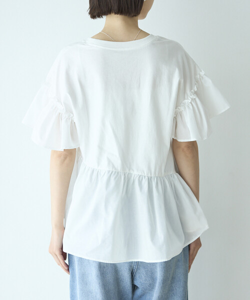 Firsthand(ファーストハンド)の「Firsthand/ファーストハンド オーガニックコットン フリルスリーブ Tシャツ(Tシャツ/カットソー・レディース・ブラック/ピンク/ホワイト・FREE)」の21枚目の写真