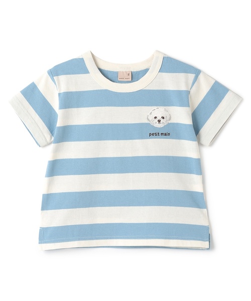 petit main（プティマイン）の「【プティプラ】BOYS半袖Tシャツ2（Tシャツ/カットソー・キッズ・ライトグリーン/アイボリー/キャメル/イエロー/ブルー/サックスブルー/レッド・80ｃｍ/100cm/130cm/120cm/90cm/110cm）」の4枚目の写真