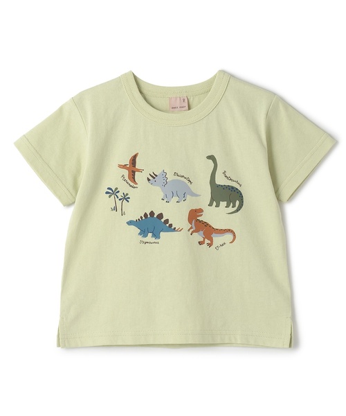petit main（プティマイン）の「【プティプラ】BOYS半袖Tシャツ2（Tシャツ/カットソー・キッズ・ライトグリーン/アイボリー/キャメル/イエロー/ブルー/サックスブルー/レッド・80ｃｍ/100cm/130cm/120cm/90cm/110cm）」の3枚目の写真