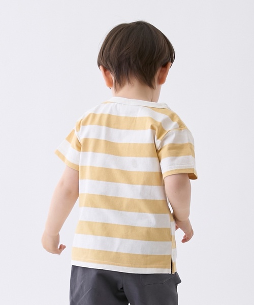 petit main（プティマイン）の「【プティプラ】BOYS半袖Tシャツ2（Tシャツ/カットソー・キッズ・ライトグリーン/アイボリー/キャメル/イエロー/ブルー/サックスブルー/レッド・80ｃｍ/100cm/130cm/120cm/90cm/110cm）」の10枚目の写真