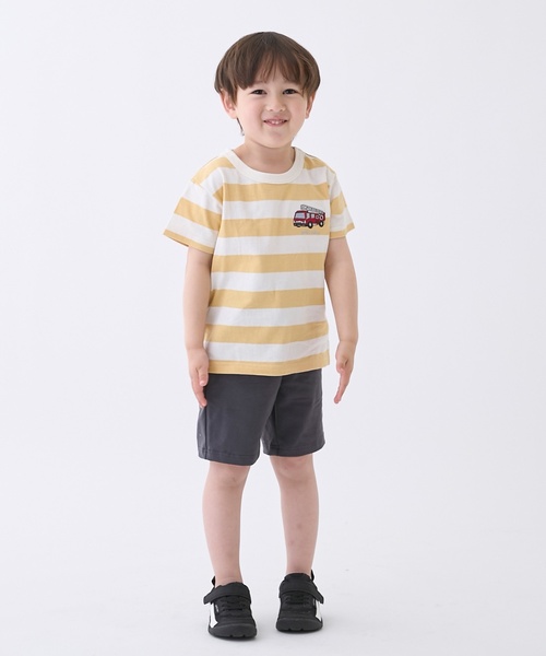 petit main（プティマイン）の「【プティプラ】BOYS半袖Tシャツ2（Tシャツ/カットソー・キッズ・ライトグリーン/アイボリー/キャメル/イエロー/ブルー/サックスブルー/レッド・80ｃｍ/100cm/130cm/120cm/90cm/110cm）」の11枚目の写真
