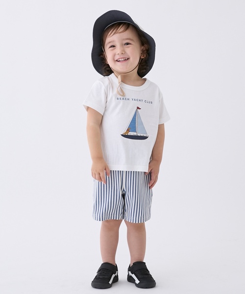 petit main（プティマイン）の「【プティプラ】BOYS半袖Tシャツ2（Tシャツ/カットソー・キッズ・ライトグリーン/アイボリー/キャメル/イエロー/ブルー/サックスブルー/レッド・80ｃｍ/100cm/130cm/120cm/90cm/110cm）」の12枚目の写真