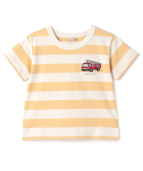 petit main（プティマイン）の「【プティプラ】BOYS半袖Tシャツ2（Tシャツ/カットソー・キッズ・ライトグリーン/アイボリー/キャメル/イエロー/ブルー/サックスブルー/レッド・80ｃｍ/100cm/130cm/120cm/90cm/110cm）」の15枚目の写真