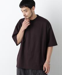 NANO universe | 「モダンコンフォート」ハイゲージシルケットワイドモックネック(Tシャツ/カットソー)