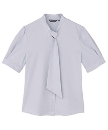 TOKYO SHIRTS | 【吸水速乾】【COFREX】ループボウタイ ブラウス 五分袖 レディースデザインシャツ(シャツ/ブラウス)