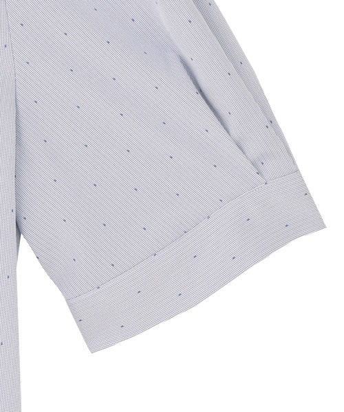 TOKYO SHIRTS（トウキョウシャツ）の「【吸水速乾】【COFREX】ループボウタイ ブラウス 五分袖 レディースデザインシャツ（シャツ/ブラウス・レディース・ブルー・S/M/L/LL）」の5枚目の写真