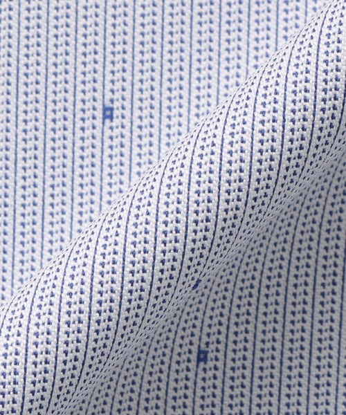 TOKYO SHIRTS（トウキョウシャツ）の「【吸水速乾】【COFREX】ループボウタイ ブラウス 五分袖 レディースデザインシャツ（シャツ/ブラウス・レディース・ブルー・S/M/L/LL）」の6枚目の写真