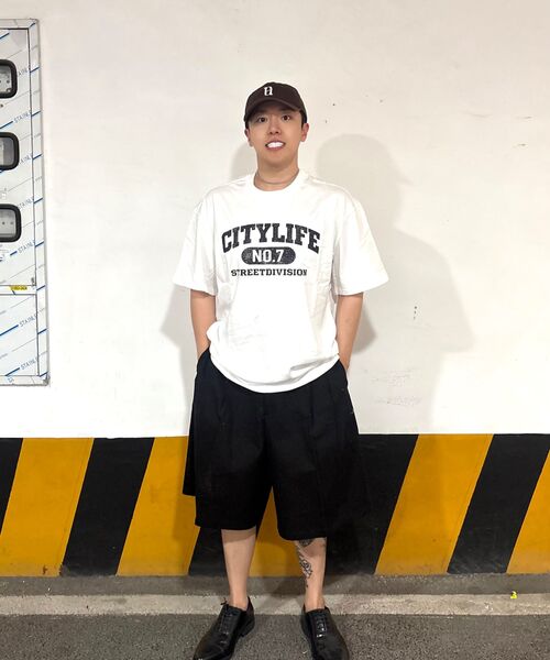 URBAN PLAYERS(アーバンプレイヤーズ)の「シーエルプリント半袖Tシャツ (2COLOR)(Tシャツ/カットソー・レディース・ブラック/ホワイト・MEDIUM/LARGE/X-LARGE)」の4枚目の写真