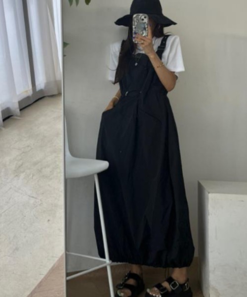 semplice（センプリチェ）の「ワンピース【韓国ファッション】（ワンピース・レディース・ブラック/グレー・F）」の4枚目の写真