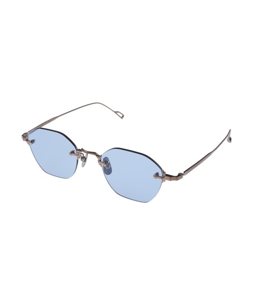 SOPHNET.（ソフネット）の「TITANIUM RIMLESS SUNGLASSES HEXAGON（サングラス・メンズ・シルバー/ゴールド/ブラウン・FREE）」の10枚目の写真