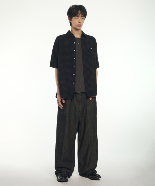 NOMANUAL(NOMANUAL)の「T.C HALF SHIRT - BLACK(シャツ/ブラウス・レディース・その他・X-LARGE/LARGE/MEDIUM)」の3枚目の写真