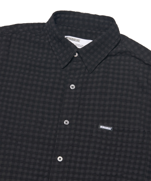 NOMANUAL(NOMANUAL)の「T.C HALF SHIRT - BLACK(シャツ/ブラウス・レディース・その他・X-LARGE/LARGE/MEDIUM)」の4枚目の写真