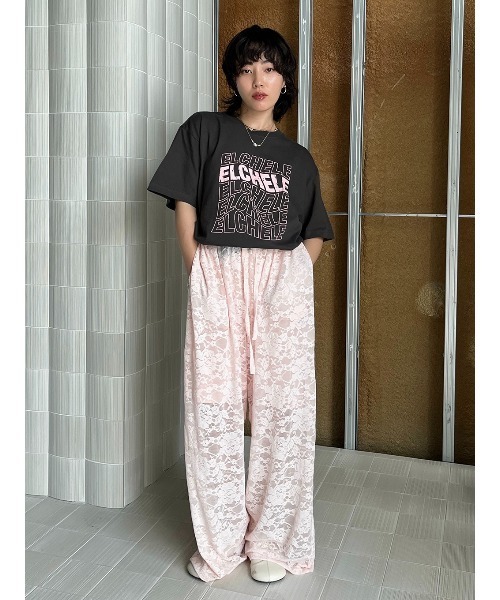 ELCHELE（エルチェレ）の「ELCHELE LOGO TEE（Tシャツ/カットソー・レディース・ブルー/ベビーピンク/スミクロ/ホワイト系その他・FREE）」の15枚目の写真