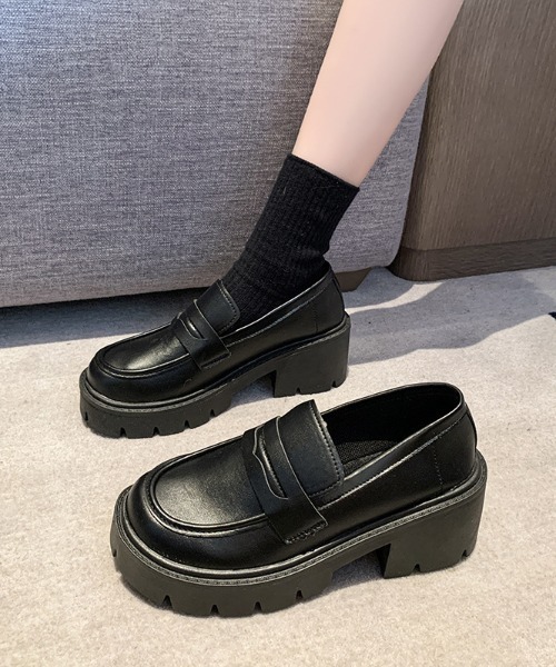 boemy(ボエミー)の「トラックソール 厚底ローファー(ローファー・レディース・ブラック/ブラック系その他・S/M/L)」の20枚目の写真