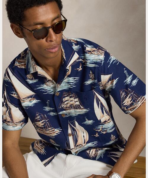 POLO RALPH LAUREN（ポロ ラルフ ローレン）の「クラシック フィット セールボートプリント オックスフォード シャツ（シャツ/ブラウス・メンズ・マルチ・L/M/S/XL/XS/XXL）」の3枚目の写真