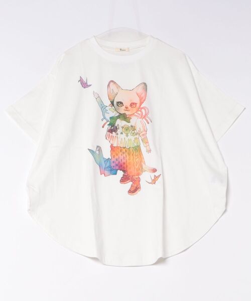 unica(ユニカ)の「夢あそびイラストまんまるTシャツ(Tシャツ/カットソー・レディース・ホワイト系3/ホワイト系1/ホワイト系2・FREE)」の17枚目の写真