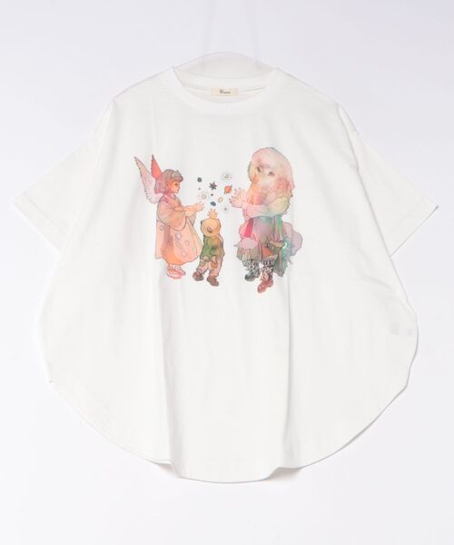 unica(ユニカ)の「夢あそびイラストまんまるTシャツ(Tシャツ/カットソー・レディース・ホワイト系3/ホワイト系1/ホワイト系2・FREE)」の19枚目の写真