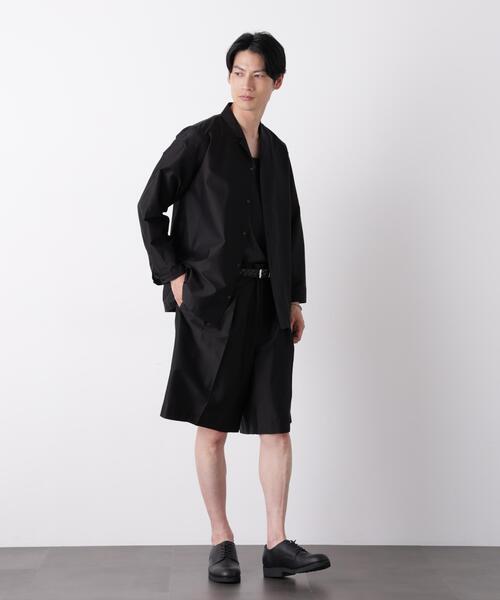NANO universe(ナノユニバース)の「0 ZERO LAYER ワイドショーツ(セットアップ可)(その他パンツ・メンズ・ブラック/グレー・M/L)」の6枚目の写真