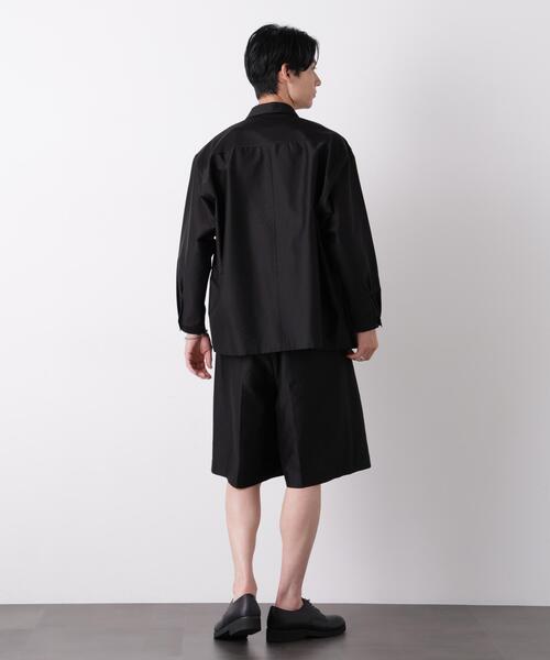 NANO universe(ナノユニバース)の「0 ZERO LAYER ワイドショーツ(セットアップ可)(その他パンツ・メンズ・ブラック/グレー・M/L)」の9枚目の写真