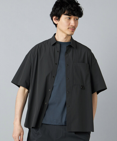 COMME CA MEN(コムサメン)の「ベンチレーション シャツ(シャツ/ブラウス・メンズ・ベージュ/チャコールグレー・L/M)」の4枚目の写真