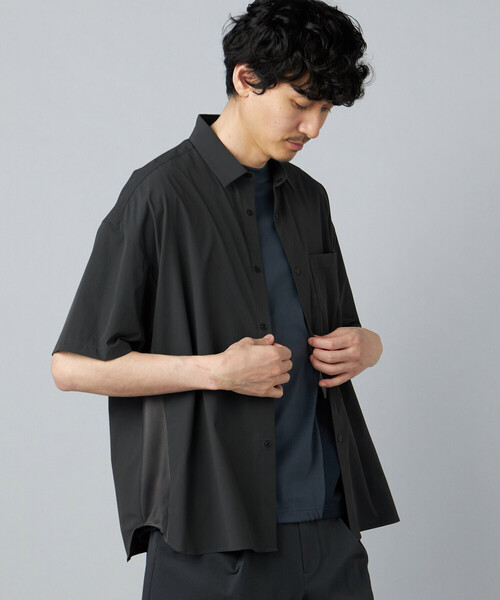 COMME CA MEN(コムサメン)の「ベンチレーション シャツ(シャツ/ブラウス・メンズ・ベージュ/チャコールグレー・L/M)」の5枚目の写真
