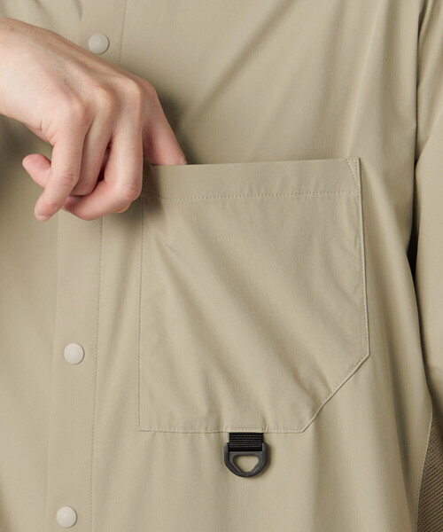 COMME CA MEN(コムサメン)の「ベンチレーション シャツ(シャツ/ブラウス・メンズ・ベージュ/チャコールグレー・L/M)」の15枚目の写真