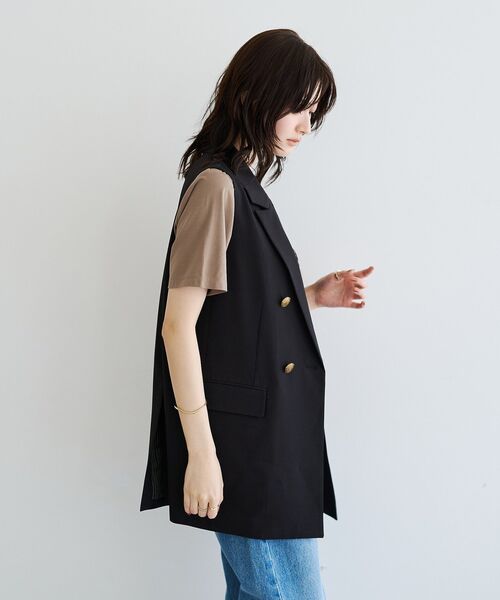YECCA VECCA（イェッカヴェッカ）の「金釦ジレ【セットアップ対応】（その他アウター・レディース・ダークベージュ/ブラウン/ブラック・FREE）」の22枚目の写真
