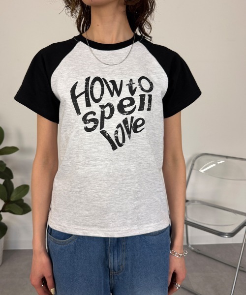 mellomela.(メロメラ)の「ビッグロゴラグランTシャツ(Tシャツ/カットソー・レディース・ブラック/レッド・FREE)」の16枚目の写真