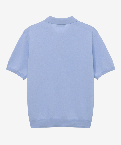 MINDBRIDGE（マインドブリッジ）の「[COUTURE]カラーセミオーバーフィットミニマル半袖ニット - 2カラー（ニット/セーター・メンズ・グレー/ブルー・100/110/95/105）」の9枚目の写真