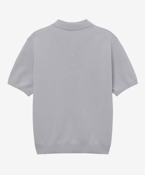 MINDBRIDGE（マインドブリッジ）の「[COUTURE]カラーセミオーバーフィットミニマル半袖ニット - 2カラー（ニット/セーター・メンズ・グレー/ブルー・100/110/95/105）」の11枚目の写真